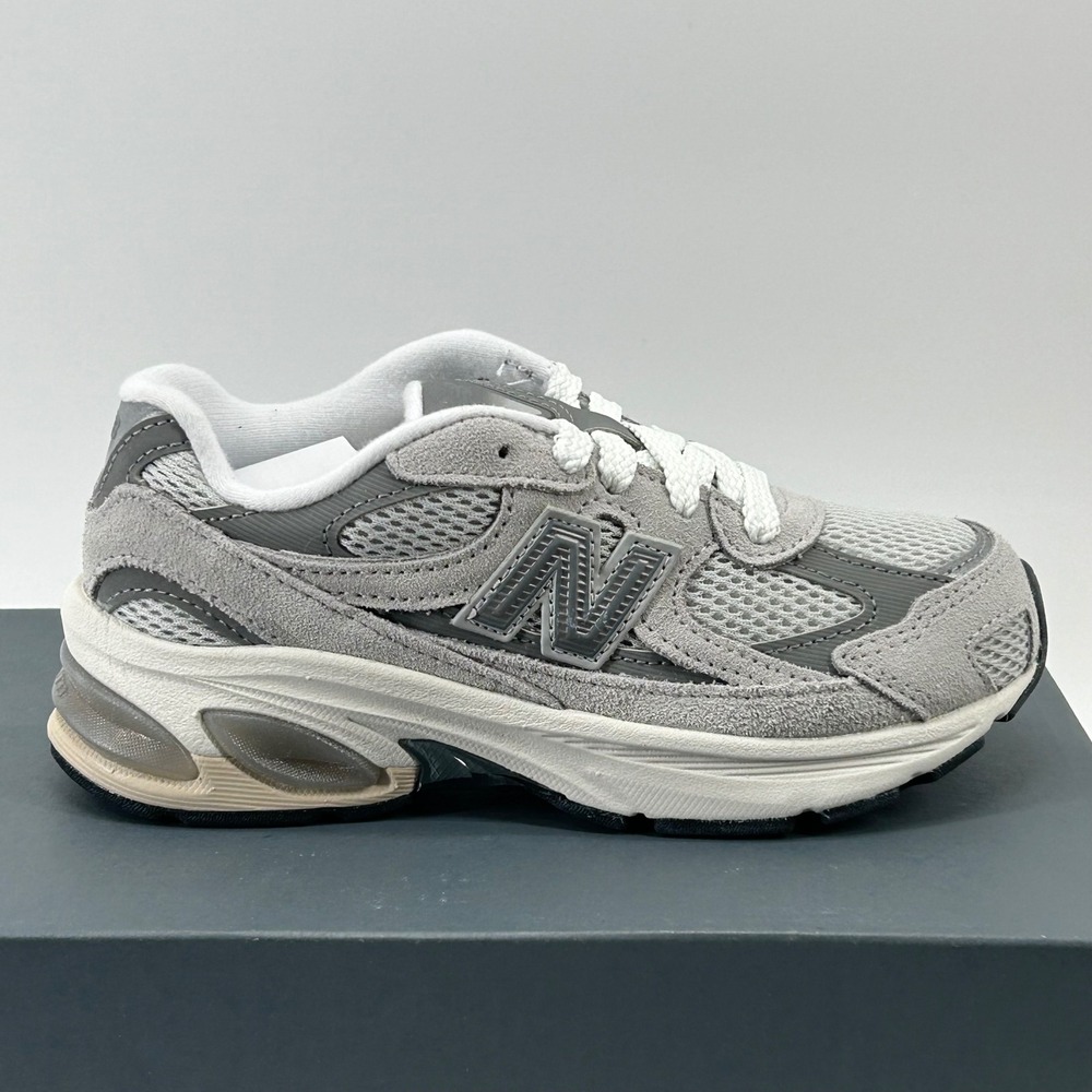 New Balance 2010 Lace Kids Size 13 Grey Suede Mesh Sneakers P20104QZ Shoes
